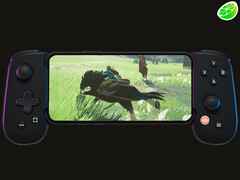 A fejlesztő azt javasolja, hogy váltsunk egy másik Nintendo Switch emulátorra, az Edenre. A képen: egy Switch játékot emuláló telefon (Kép forrása: Backbone, Nintendo és Sudachi - szerk.) 