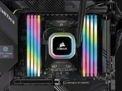 Corsair Vengeance RGB Pro SL DDR4 memória az alaplapon (Kép forrása: Corsair)
