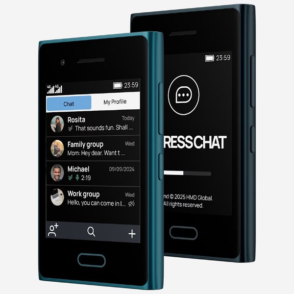 A HMD Touch 4G egy üzenetküldő alkalmazással rendelkezik, amely a Android és az iOS rendszereken is elérhető. (Kép forrása: HMD)