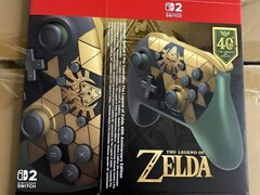 Zelda-témájú Switch 2 Pro vezérlő.