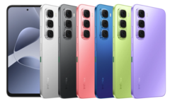 Az Infinix Hot 60i jön elegáns fekete, titánium ezüst, árnyék kék, neon piros, rét zöld, és lélek szem lila színváltozatok (Kép forrása: Infinix)