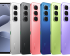 Az Infinix Hot 60i jön elegáns fekete, titánium ezüst, árnyék kék, neon piros, rét zöld, és lélek szem lila színváltozatok (Kép forrása: Infinix)