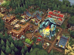 Egy kép, amely az Against the Storm című játék épületeit ábrázolja; a játék jelenleg 70%-os kedvezménnyel kapható a Steam-en.