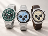 A három új Q Timex Chronograph változat zöld, jégkék és khaki színben kapható.