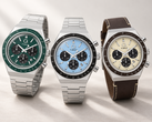 A három új Q Timex Chronograph változat zöld, jégkék és khaki színben kapható.