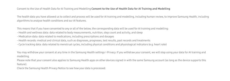 A Samsung Health arra buzdítja a felhasználókat, hogy osszák meg egészségügyi adataikat a mesterséges intelligencia betanításához.