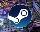 Egy kép, amelyen a Steam logója és a Solasta: Crown of the Magister című játék látható, amely jelenleg 75%-os kedvezménnyel kapható a Steamen.
