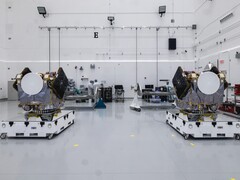 A NASA két ESCAPADE űrhajója (Kép forrása: Rocket Lab; kivágva)