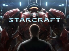 A StarCraft lövöldözős játék bannerje látható