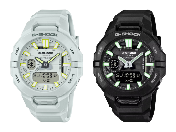 A Casio G-Shock GBA950-7A (balra) és GBA950-1A (jobbra). (Kép forrása: Casio)