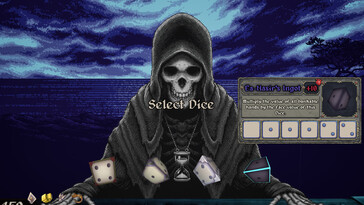 A képen: Játékmenet-képernyőkép a Dice With Death című játékból.