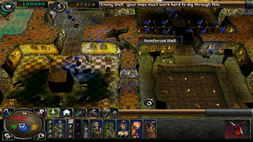A képen: A Dungeon Keeper 2 játékmenetéről készült screenshot.