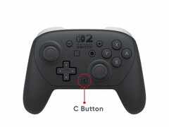 A Nintendo Switch 2 Pro Controller a Joy-Con 2-höz hasonlóan C gombbal rendelkezik. (Kép forrása: Nintendo)