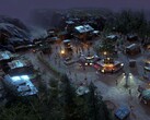 A Surviving the Aftermath című játékban egy várost ábrázoló kép – most 70% kedvezménnyel a Steam-en.