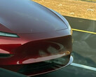 Tesla Model Y Standard renderelés piros színben. (Kép forrása: Moose/X)