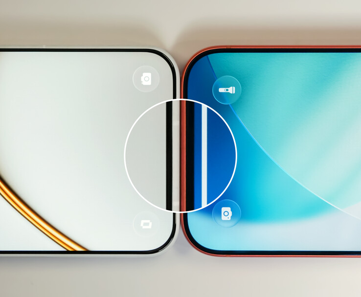 A OnePlus 15T keretének közeli összehasonlítása.