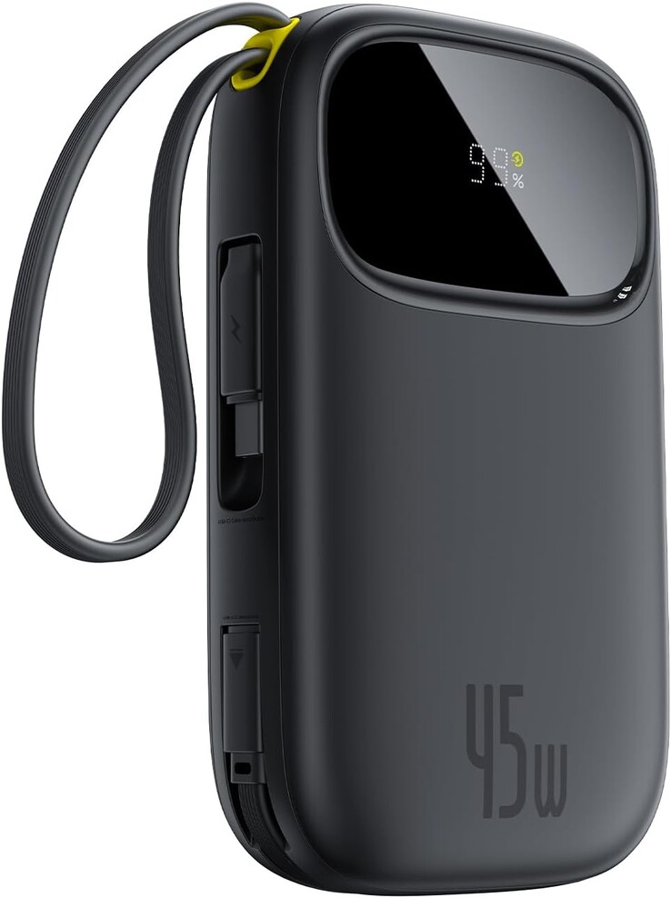 A Baseus Qpow3 45W 20000mAh teljesítményű energiabank. (Kép forrása: Baseus)