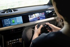 Játék az új, 2026-os Porsche Macan Electric SUV-ban (Kép forrása: Porsche)
