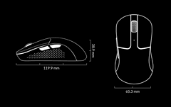 Keychron M3 Mini 8K méretek