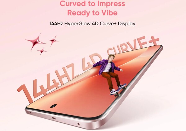 A Realme 15 144 Hz-es képfrissítési frekvenciával rendelkezik majd, akárcsak a Realme 15 Pro. (Kép forrása: Realme) 