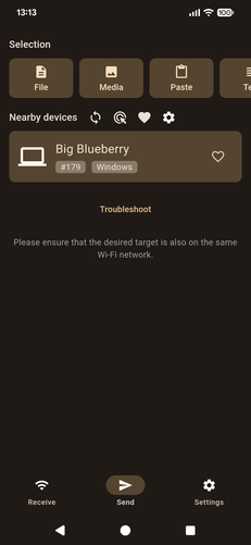 Képernyő küldése