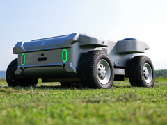 Az Apollo Turfstorm moduláris udvari robotja (képünkön) a Kickstarteren crowdfundingol. (Kép forrása: Apollo Turfstorm)