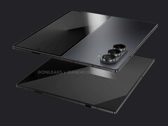 A méretbeli különbség a Galaxy Z Fold6 és a Galaxy Z Fold7 között azonnal észrevehető. (Kép forrása: OnLeaks &amp;amp; Android Headlines)