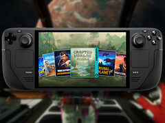 A Crafted Worlds csomag február 10-én jár le. Képeken: Steam Deck a csomag borítóképével. (Kép forrása: Steam - szerk.)