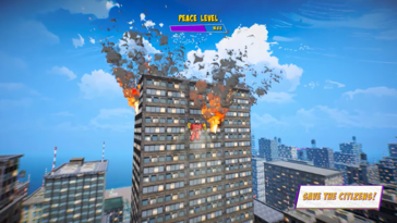 Nem csak arról szól, hogy átvered magad - ments meg civileket égő épületekből és más veszélyes forgatókönyvekből (Kép forrása: Superhero Simulator Steam oldal)