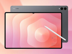 A Galaxy Tab S11 Ultra az egyik feltételezett megjelenési színben. (Kép forrása: via WinFuture - szerk.)