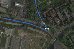 GPS test: Garmin Edge 500 – Taking a sharp corner
