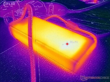 A hálózati adapter játék közben 53 C fölé melegszik
