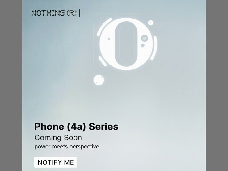 A Nothing Phone (4a) sorozat promóciós képe, amelyet egy kiszivárogtató osztott meg.