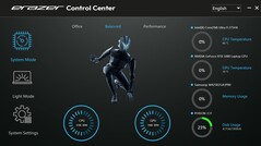 Erazer Control Center