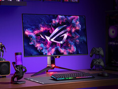 A ROG Swift OLED PG32UCDMR nagyon hasonlít a PG32UCDM-re, ez utóbbi a képen látható. (Kép forrása: Asus)