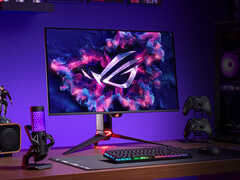 A ROG Swift OLED PG32UCDMR nagyon hasonlít a PG32UCDM-re, ez utóbbi a képen látható. (Kép forrása: Asus)