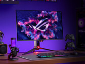 A ROG Swift OLED PG32UCDMR nagyon hasonlít a PG32UCDM-re, ez utóbbi a képen látható. (Kép forrása: Asus)