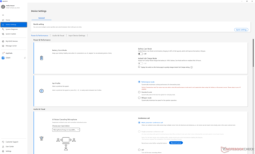 A MyAsus a rendszer egyes funkcióinak beállítására szolgáló vezérlőközpont