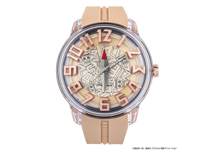 Tendence One Piece Log Pose TY023009-P karóra domború óraüveggel és mozgó központi mutatóval.