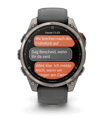 A műholdas kommunikáció triviálisabb üzenetek írására is használható. (Kép forrása: Garmin)