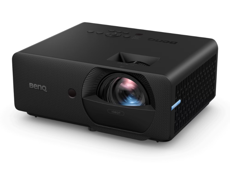 A BenQ LH830ST rövid lézeres projektor, amely a házakat térképezi fel. (Kép forrása: BenQ, szerkesztve)