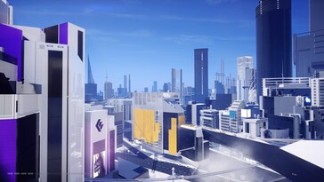 A képen: képernyőkép a Mirror's Edge Catalyst játékmenetéből.