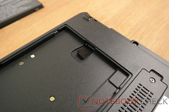 SIM card slot underneath the battery