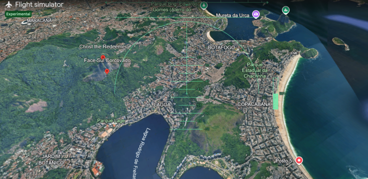 Kísérleti repülés Rio de Janeiro felett.