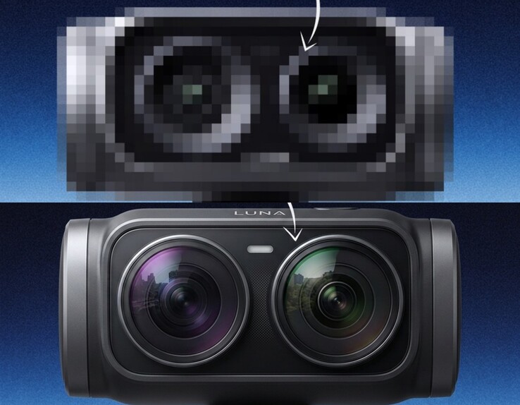 A Gemini értelmezése a kiszivárgott Insta360 Luna Ultra dizájnjáról.