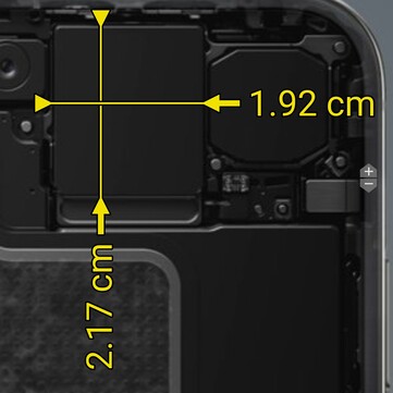 Az iPhone Duo fő kameramoduljának mérete