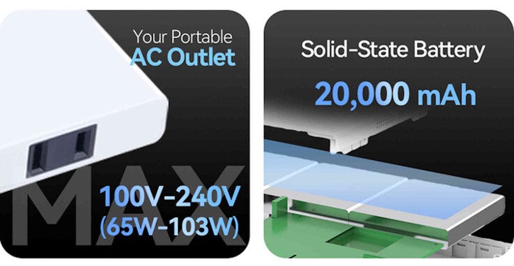 A Nomad N1 egy vékony power bank hálózati csatlakozóval és szilárdtest akkumulátorral (Kép forrása: Nomad)