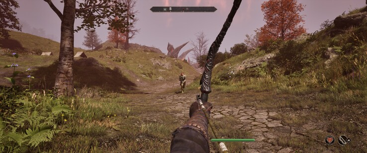 Az íjjal tartjuk sakkban a banditát. (Kép forrása: The Elder Scrolls IV: Oblivion Remastered)