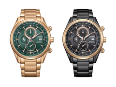 Balról jobbra: Citizen Eco-Drive AT8263-87X és AT8268-83E, mindkettő fehér háttér előtt. (Kép forrása: @plus9time az Instagramon)