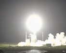 Kép a Falcon 9 rakétáról indításkor (Kép forrása: NASA; vágott kép)